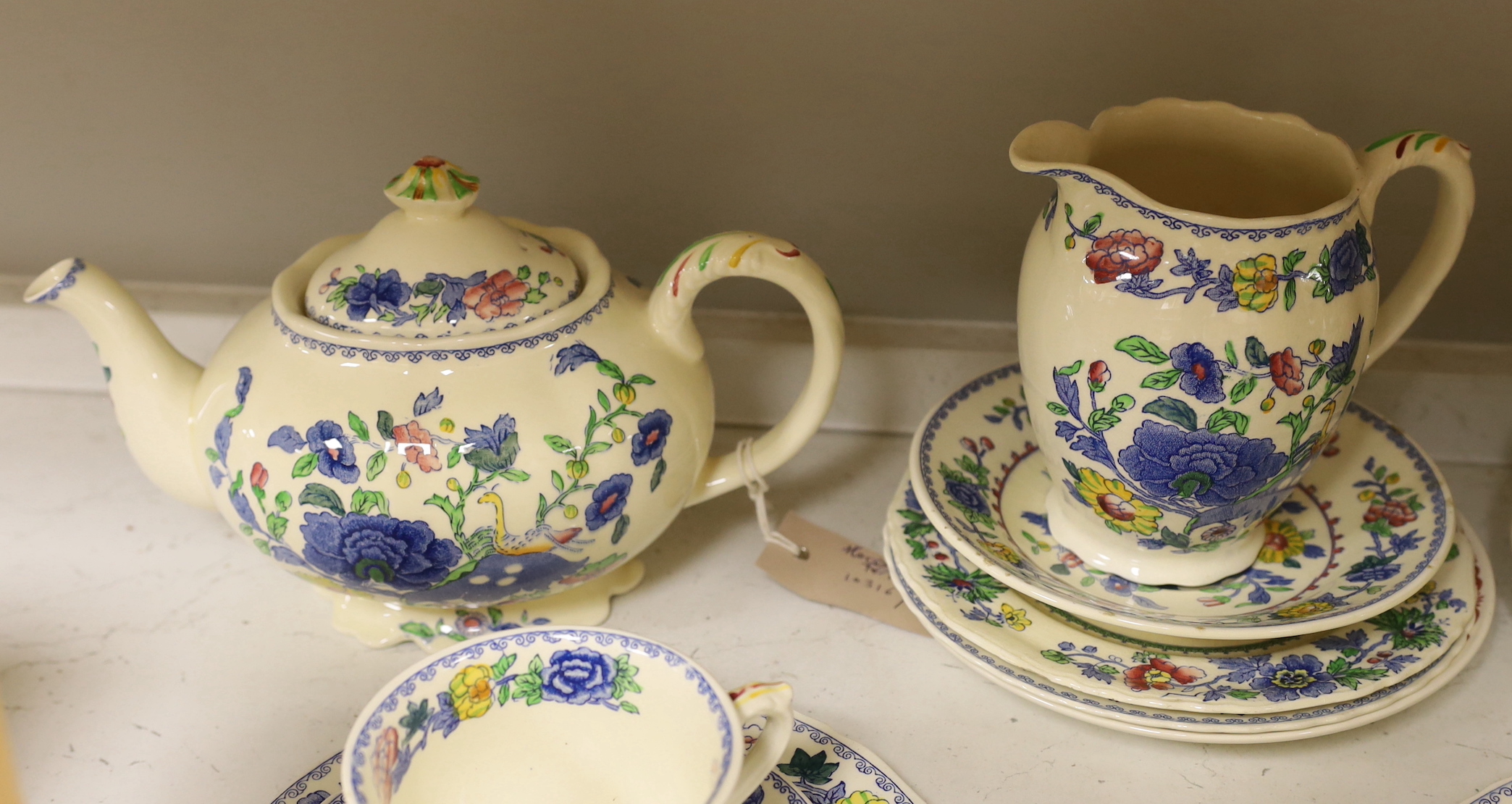 A Masons ‘Regency’ pattern part tea service, including teapot milk and cream jug